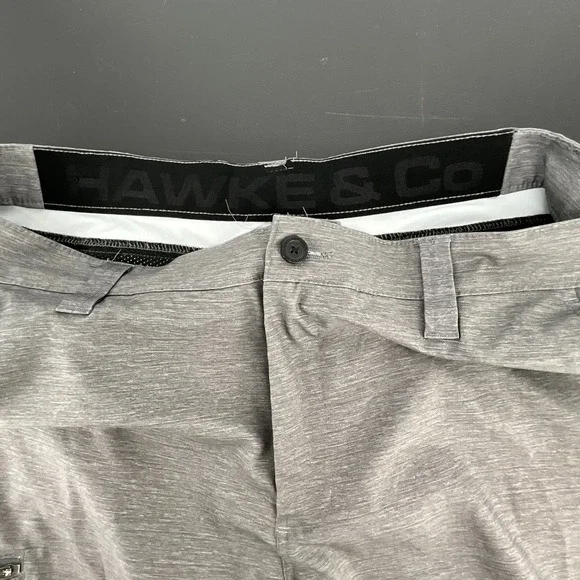 Hawke Co Outfitter Mens Grey Hybrid Performance Shorts 32W Stretch Hiking - Picture 3 of 9